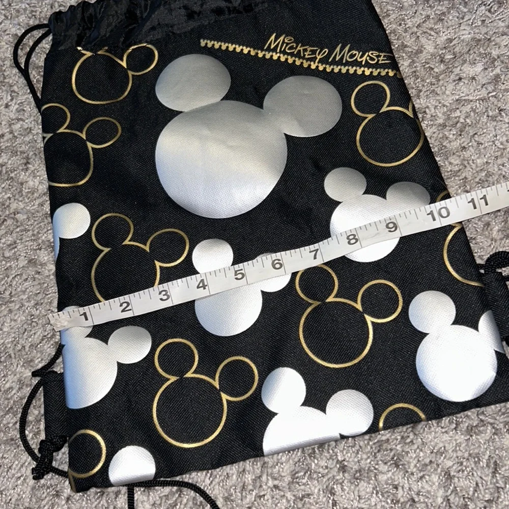 Mickey Mouse drawstring bag‎ metallize gold silver black